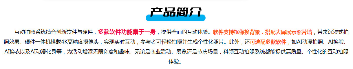 六合一功能大头贴拍照机